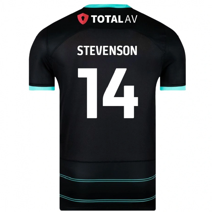 Danxen Barn Ben Stevenson #14 Svart Bortatröja Matchtröjor 2024/25 Tröjor T-Tröja