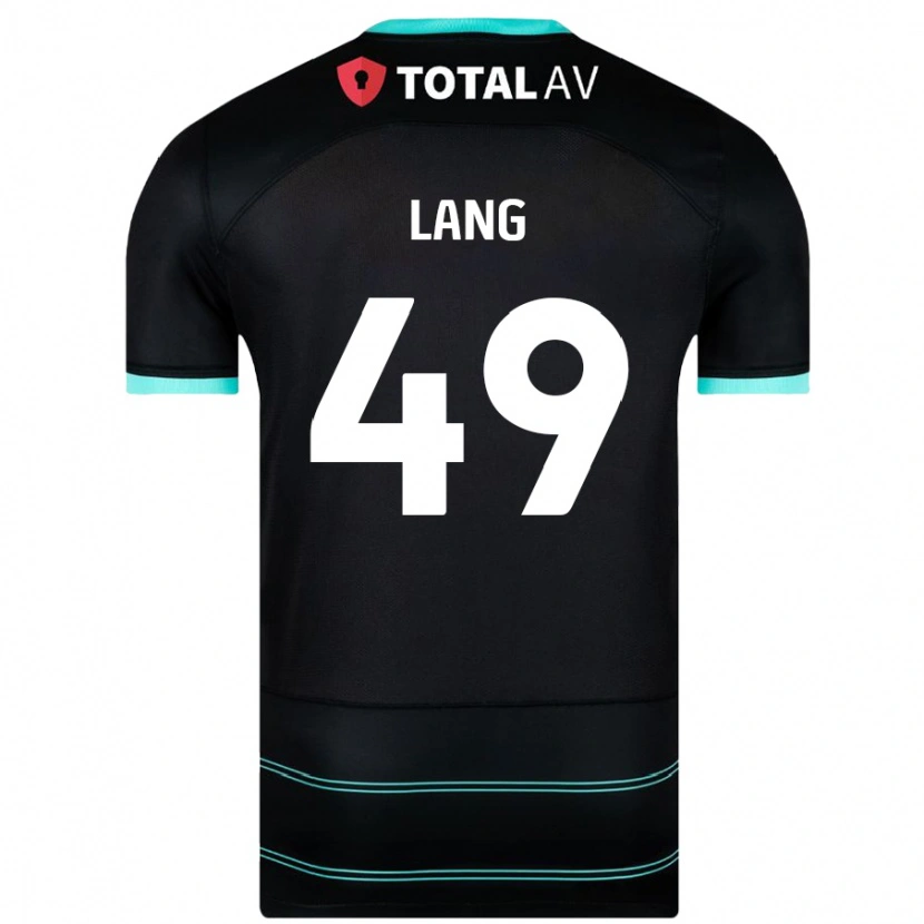 Danxen Barn Callum Lang #49 Svart Bortatröja Matchtröjor 2024/25 Tröjor T-Tröja