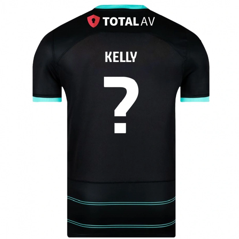 Danxen Barn Liam Kelly #0 Svart Bortatröja Matchtröjor 2024/25 Tröjor T-Tröja