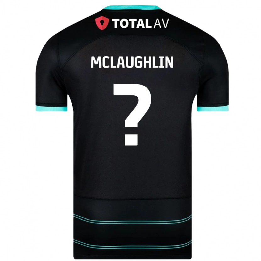 Danxen Barn Erin Mclaughlin #0 Svart Bortatröja Matchtröjor 2024/25 Tröjor T-Tröja
