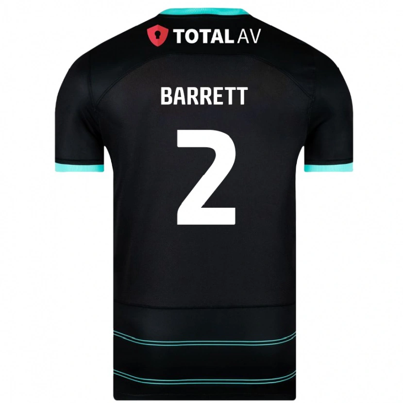 Danxen Barn Nicole Barrett #2 Svart Bortatröja Matchtröjor 2024/25 Tröjor T-Tröja