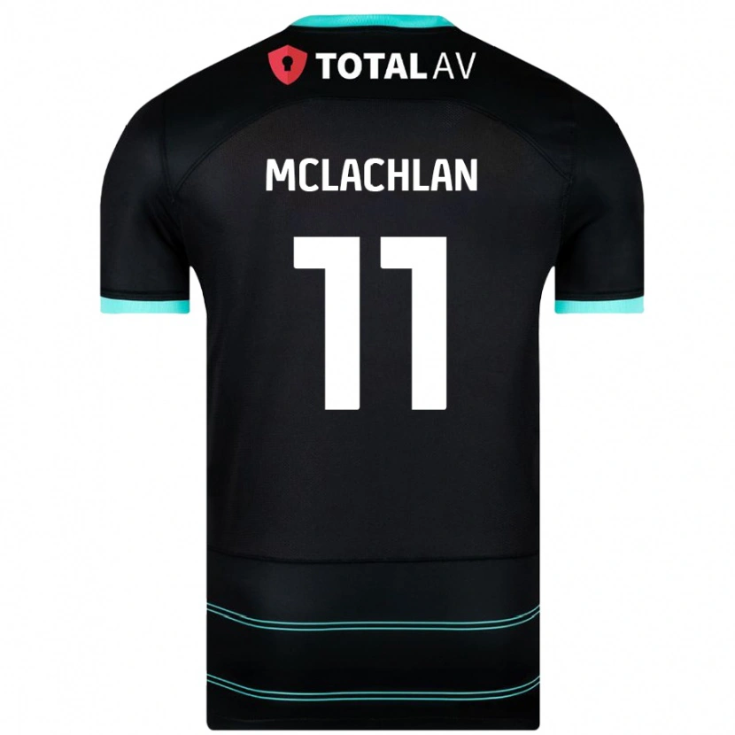 Danxen Barn Daisy Mclachlan #11 Svart Bortatröja Matchtröjor 2024/25 Tröjor T-Tröja