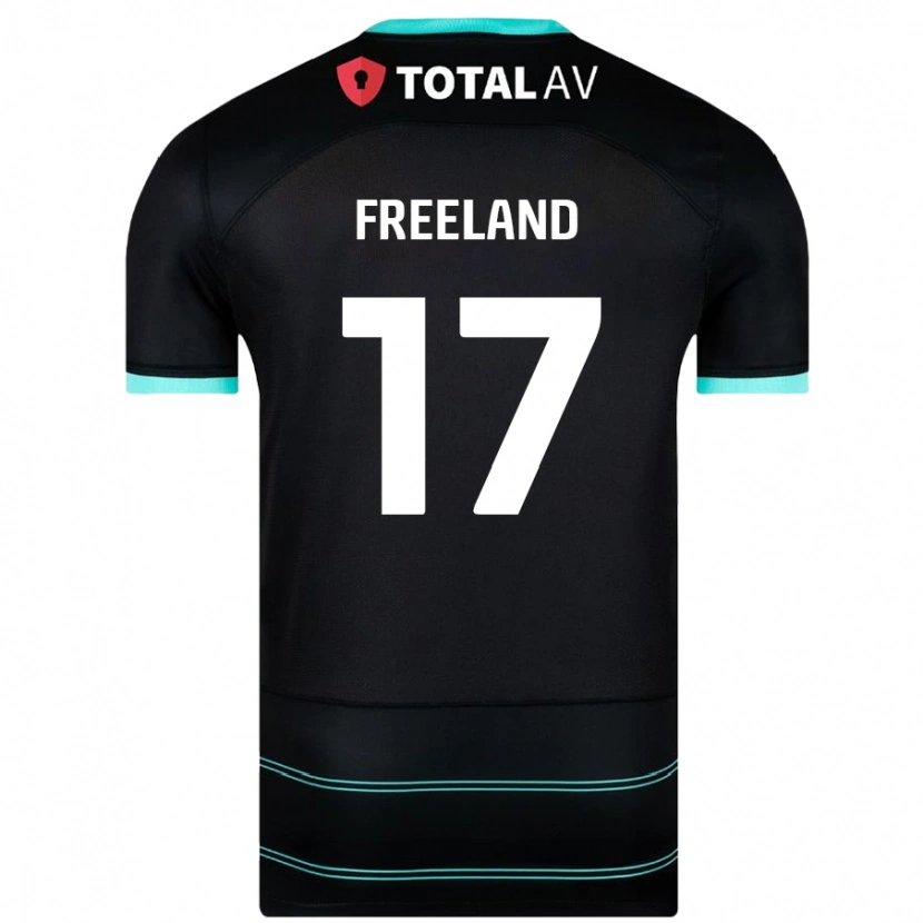 Danxen Barn Georgie Freeland #17 Svart Bortatröja Matchtröjor 2024/25 Tröjor T-Tröja