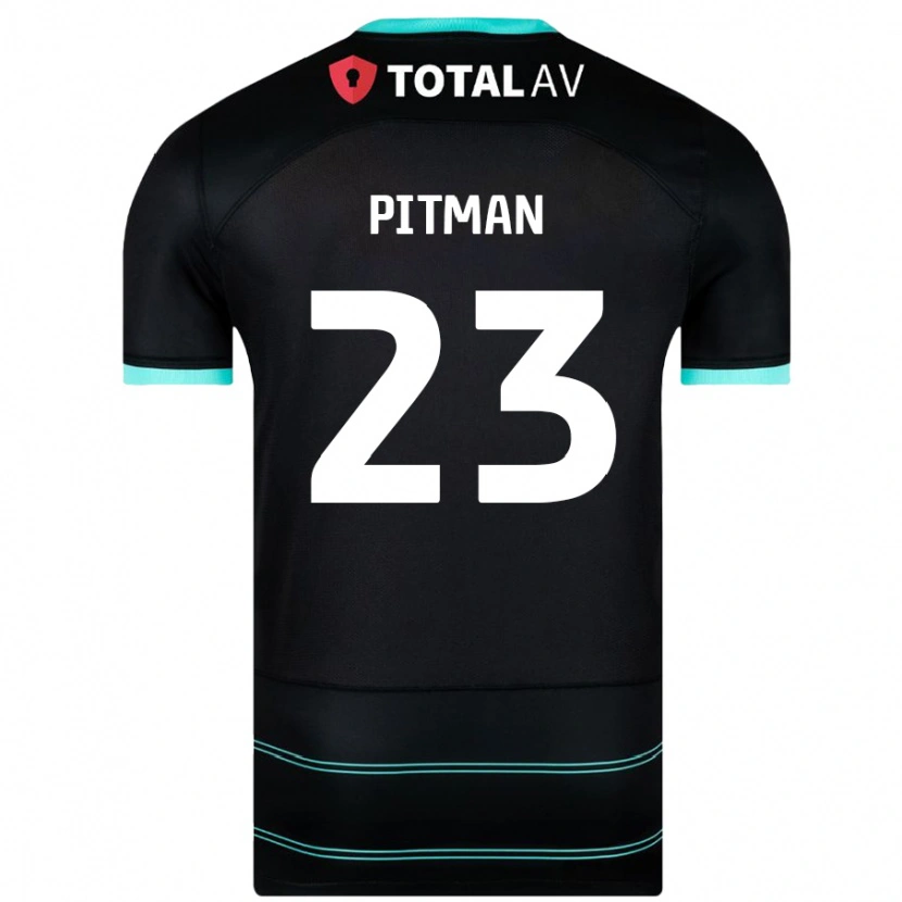 Danxen Barn Emily Pitman #23 Svart Bortatröja Matchtröjor 2024/25 Tröjor T-Tröja
