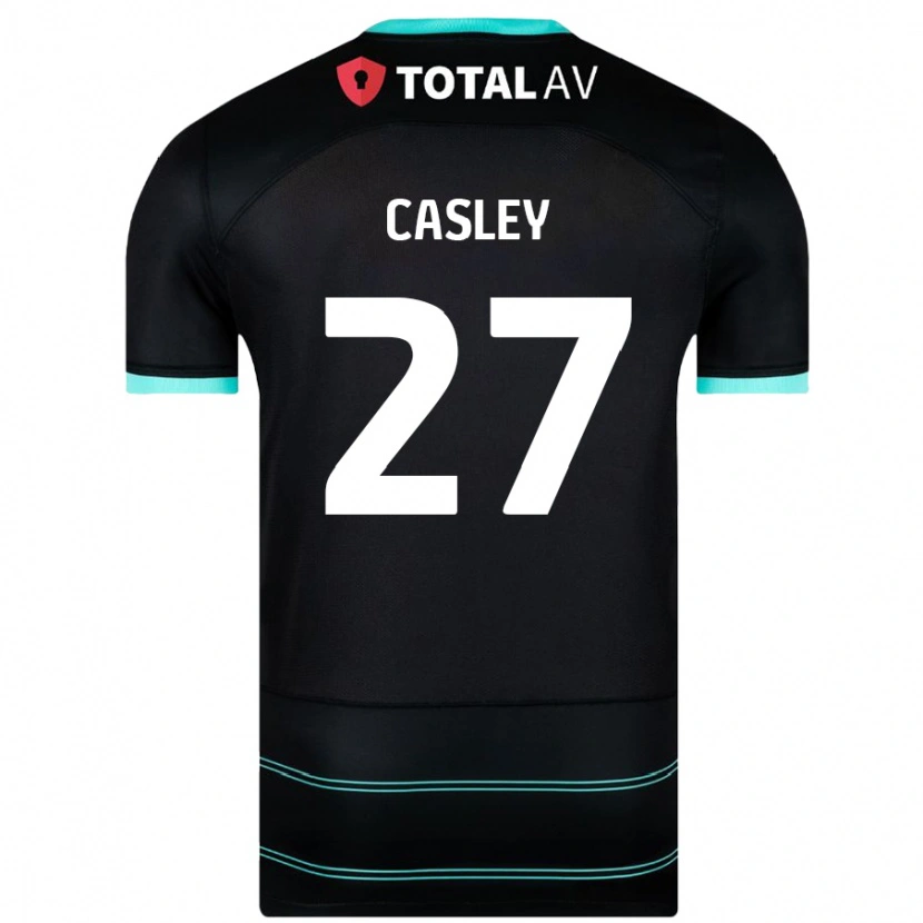 Danxen Barn Riva Casley #27 Svart Bortatröja Matchtröjor 2024/25 Tröjor T-Tröja