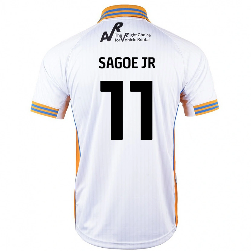 Danxen Barn Charles Sagoe Jr #11 Vit Bortatröja Matchtröjor 2024/25 Tröjor T-Tröja