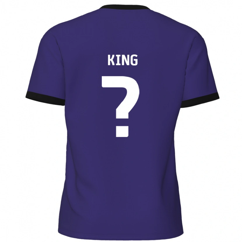 Danxen Barn Eli King #0 Purpur Bortatröja Matchtröjor 2024/25 Tröjor T-Tröja