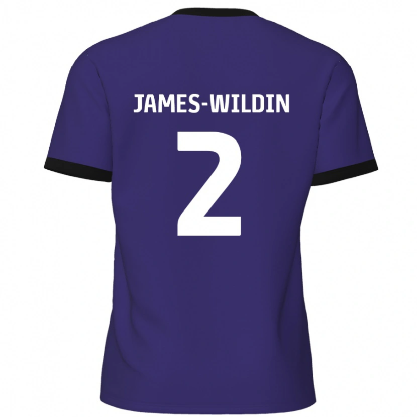 Danxen Barn Luther James-Wildin #2 Purpur Bortatröja Matchtröjor 2024/25 Tröjor T-Tröja