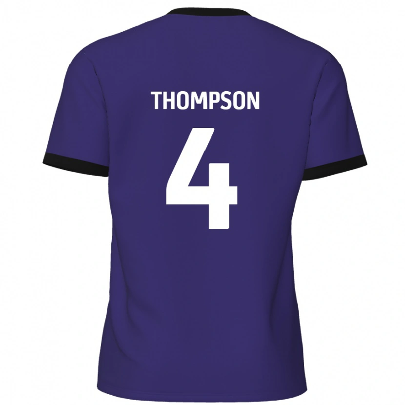 Danxen Barn Nathan Thompson #4 Purpur Bortatröja Matchtröjor 2024/25 Tröjor T-Tröja