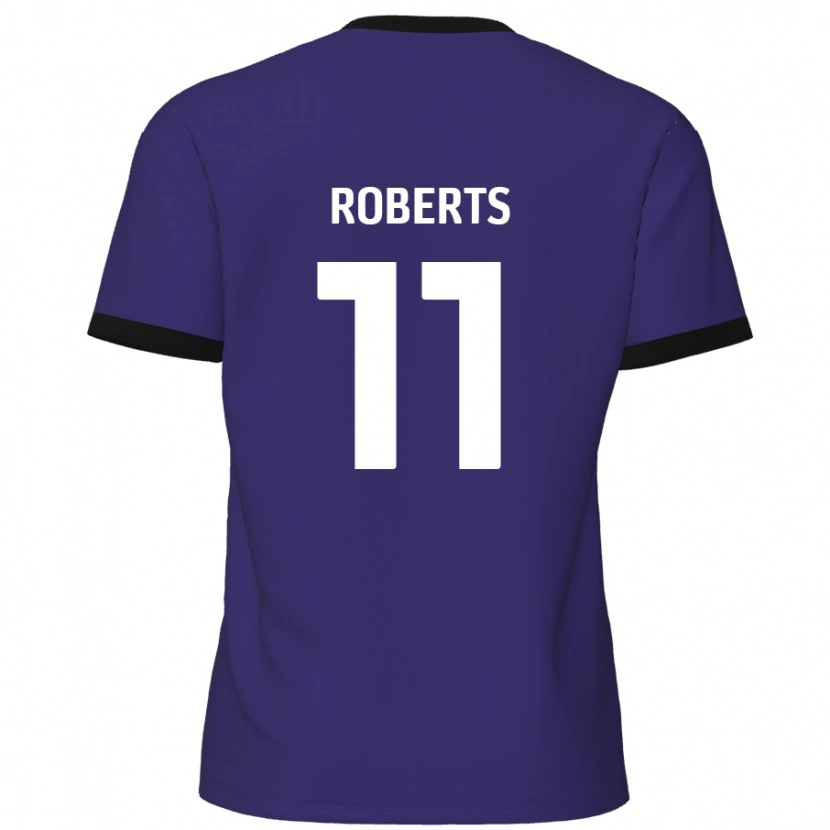 Danxen Barn Jordan Roberts #11 Purpur Bortatröja Matchtröjor 2024/25 Tröjor T-Tröja