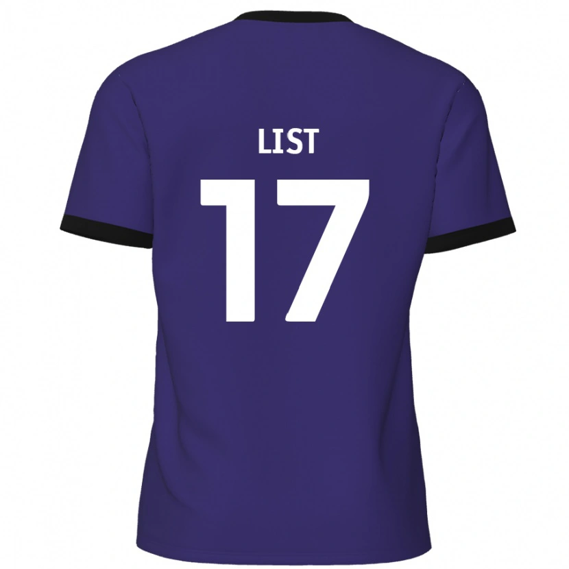 Danxen Barn Elliott List #17 Purpur Bortatröja Matchtröjor 2024/25 Tröjor T-Tröja