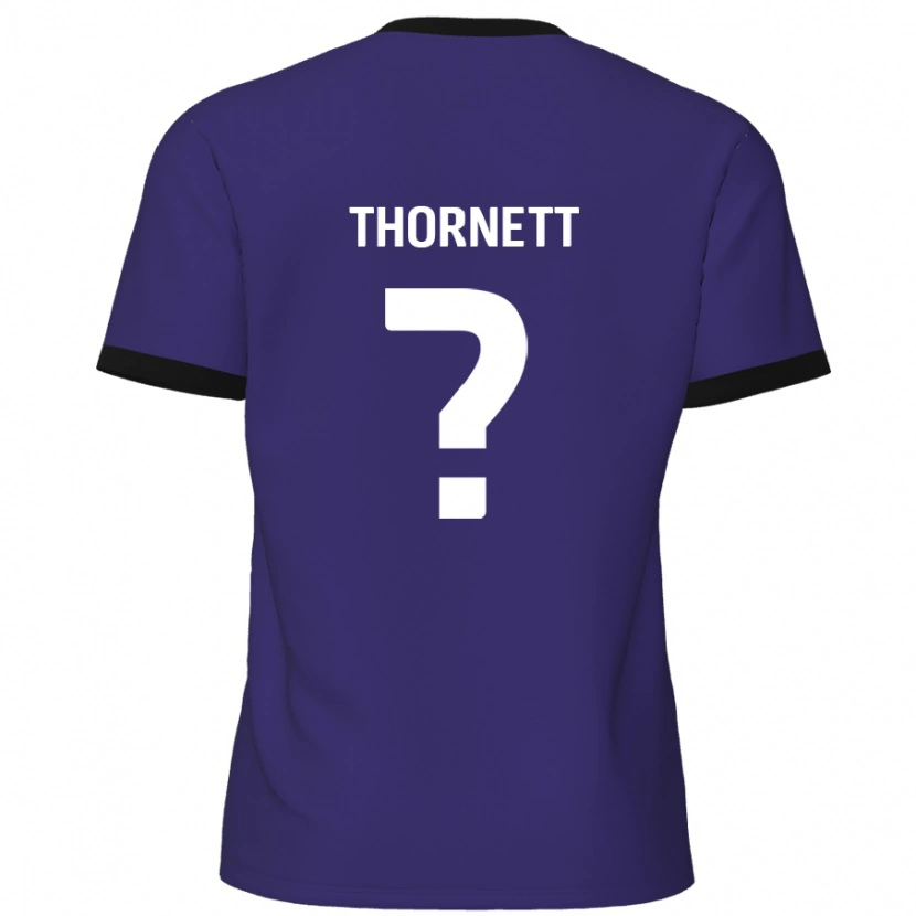 Danxen Barn Alfie Thornett #0 Purpur Bortatröja Matchtröjor 2024/25 Tröjor T-Tröja