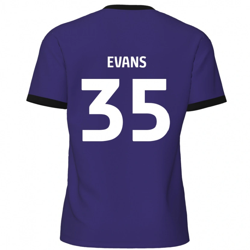 Danxen Barn Makise Evans #35 Purpur Bortatröja Matchtröjor 2024/25 Tröjor T-Tröja