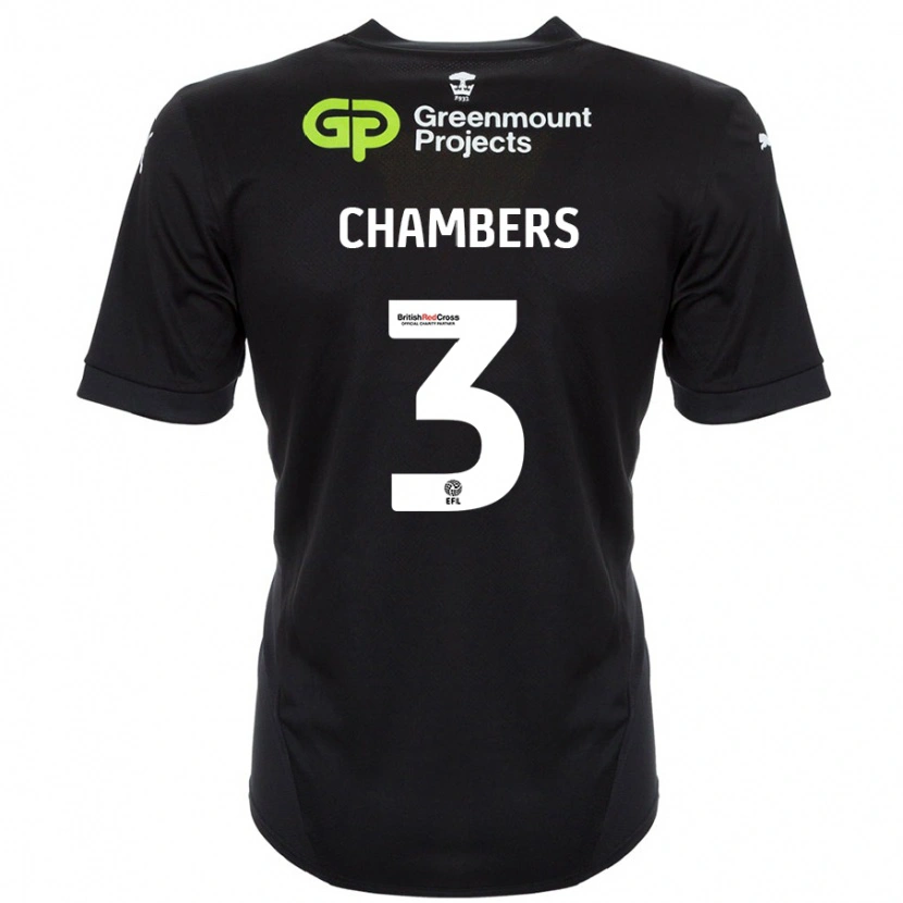 Danxen Barn Luke Chambers #3 Svart Bortatröja Matchtröjor 2024/25 Tröjor T-Tröja