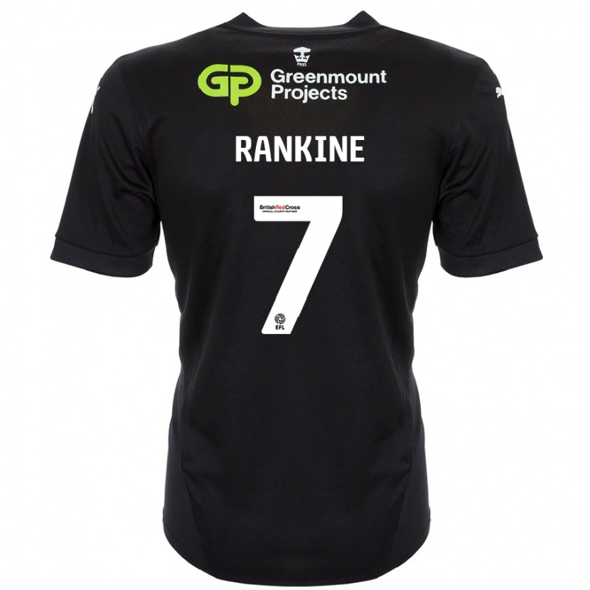 Danxen Barn Dion Rankine #7 Svart Bortatröja Matchtröjor 2024/25 Tröjor T-Tröja