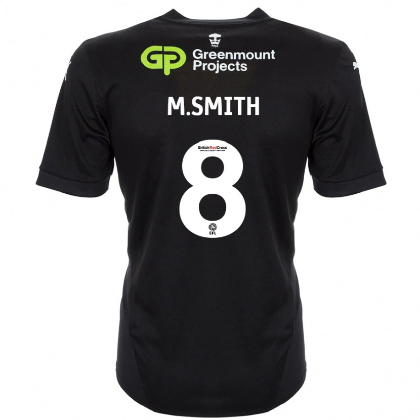 Danxen Barn Matt Smith #8 Svart Bortatröja Matchtröjor 2024/25 Tröjor T-Tröja