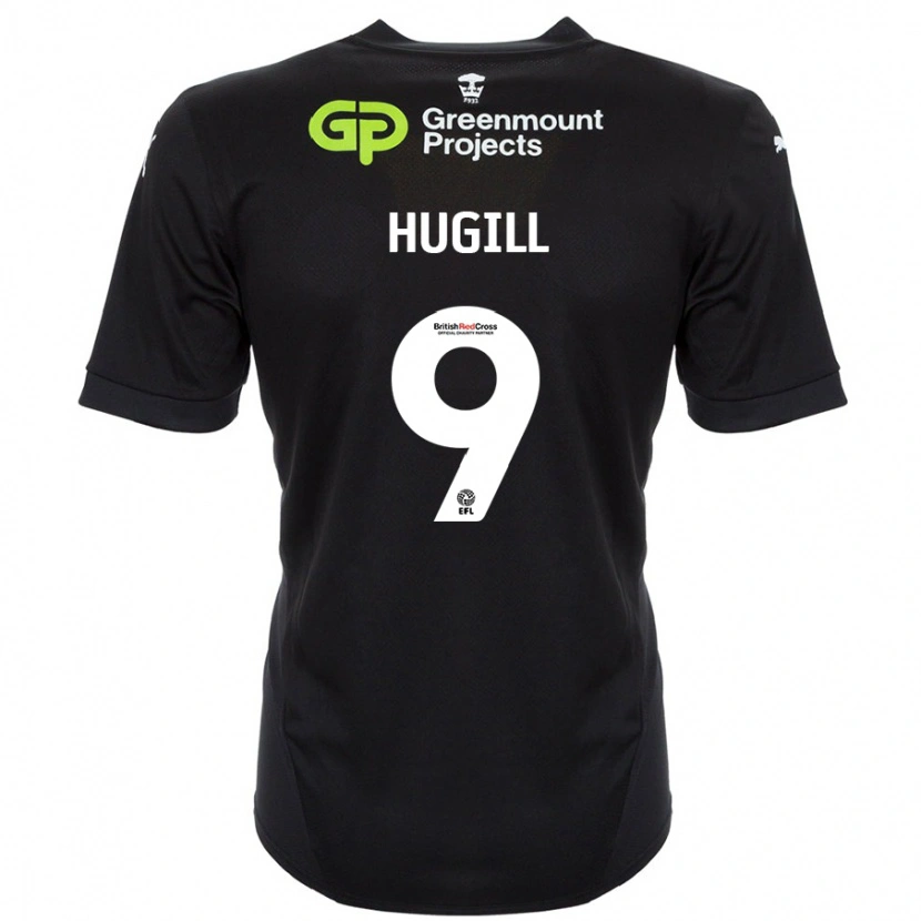 Danxen Barn Joe Hugill #9 Svart Bortatröja Matchtröjor 2024/25 Tröjor T-Tröja
