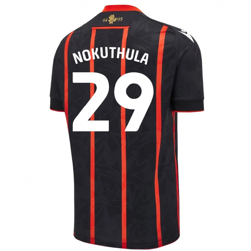 Danxen Barn Faith Nokuthula #29 Svart Röd Bortatröja Matchtröjor 2024/25 Tröjor T-Tröja