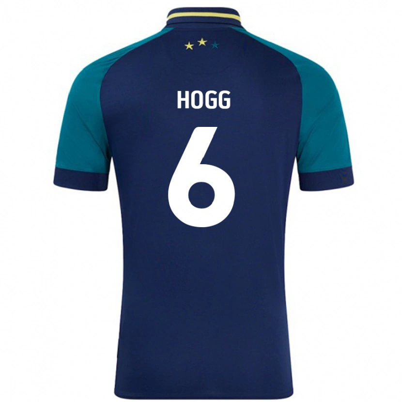 Danxen Barn Jonathan Hogg #6 Marinblå Mörkgrön Bortatröja Matchtröjor 2024/25 Tröjor T-Tröja