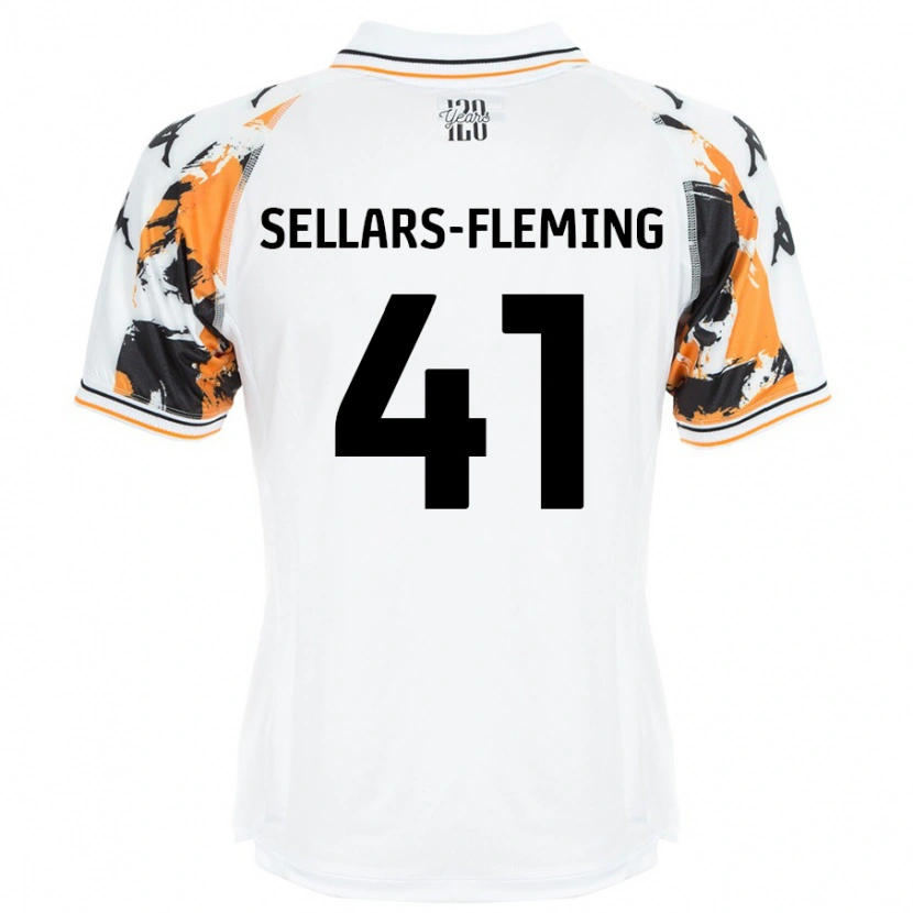 Danxen Barn Tyrell Sellars-Fleming #41 Vit Bortatröja Matchtröjor 2024/25 Tröjor T-Tröja