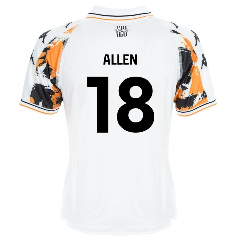 Danxen Barn Aaliyah Allen #18 Vit Bortatröja Matchtröjor 2024/25 Tröjor T-Tröja