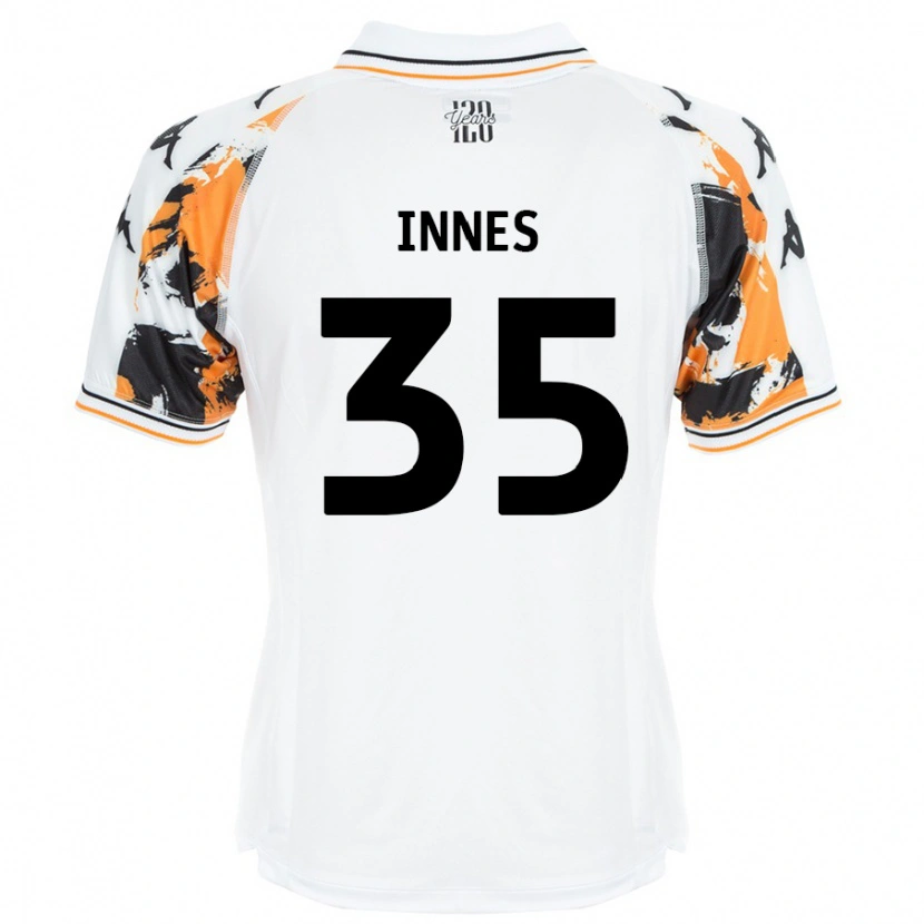 Danxen Barn Emma Innes #35 Vit Bortatröja Matchtröjor 2024/25 Tröjor T-Tröja