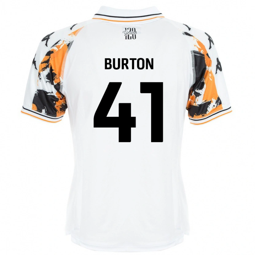 Danxen Barn Jess Burton #41 Vit Bortatröja Matchtröjor 2024/25 Tröjor T-Tröja