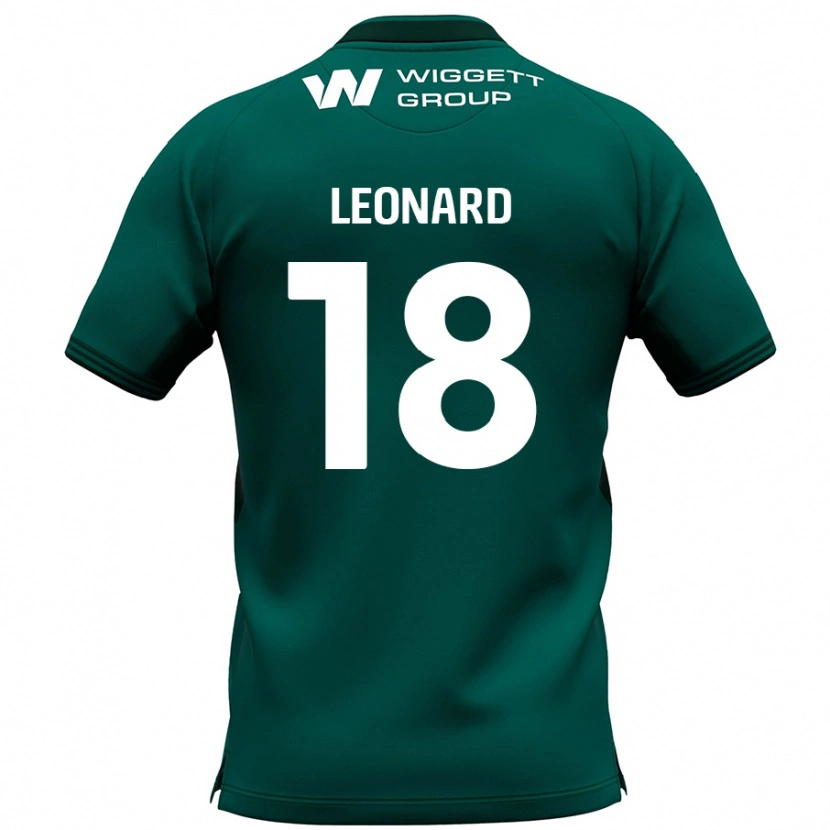 Danxen Barn Ryan Leonard #18 Grön Bortatröja Matchtröjor 2024/25 Tröjor T-Tröja