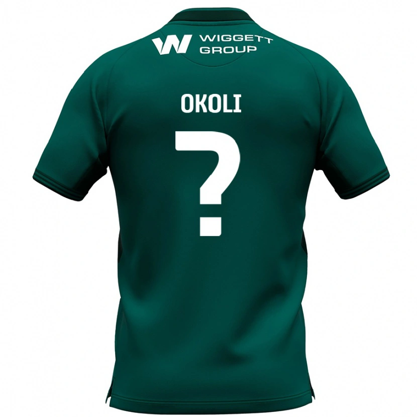 Danxen Barn Chinwike Okoli #0 Grön Bortatröja Matchtröjor 2024/25 Tröjor T-Tröja