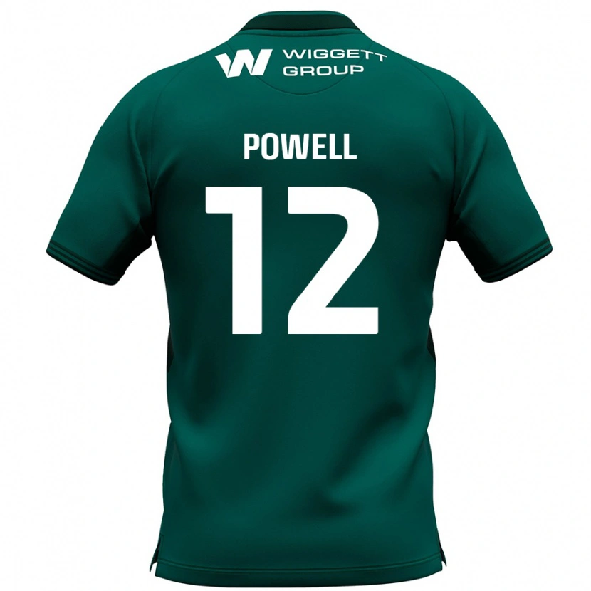 Danxen Barn Beth Powell #12 Grön Bortatröja Matchtröjor 2024/25 Tröjor T-Tröja