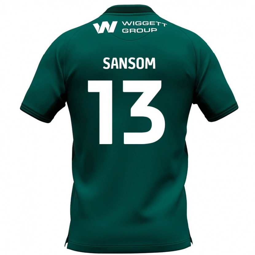 Danxen Barn Chloe Sansom #13 Grön Bortatröja Matchtröjor 2024/25 Tröjor T-Tröja