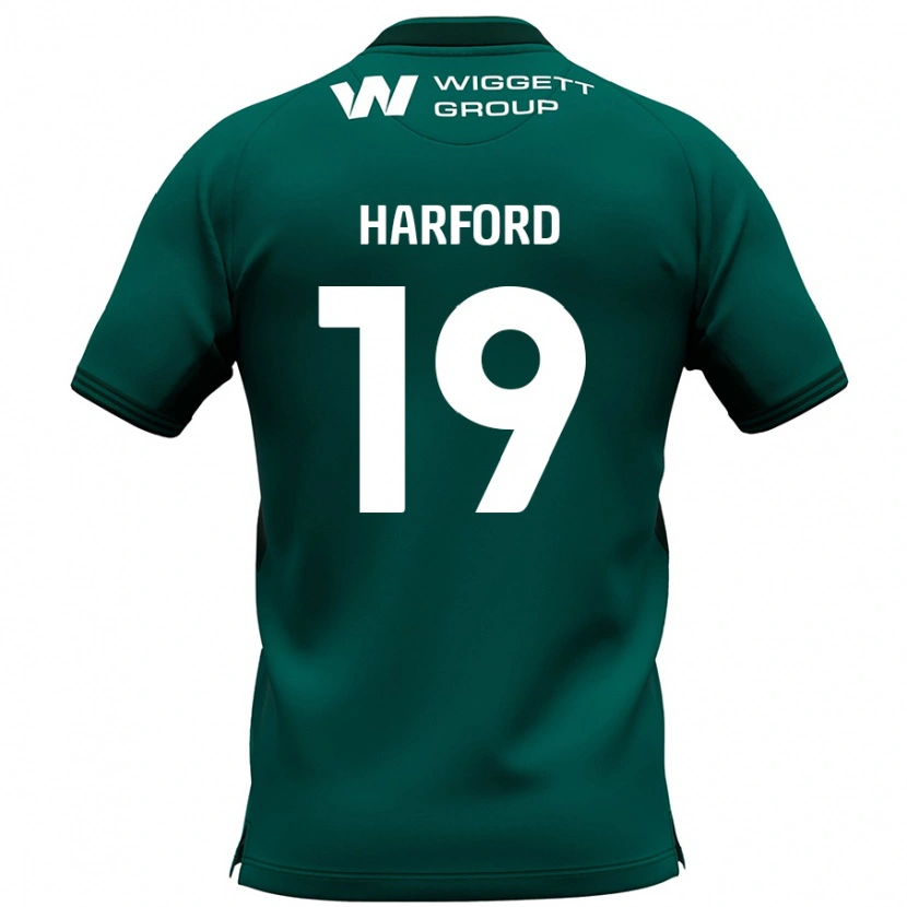 Danxen Barn Beth Harford #19 Grön Bortatröja Matchtröjor 2024/25 Tröjor T-Tröja