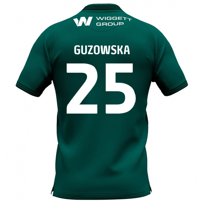 Danxen Barn Sara Guzowska #25 Grön Bortatröja Matchtröjor 2024/25 Tröjor T-Tröja