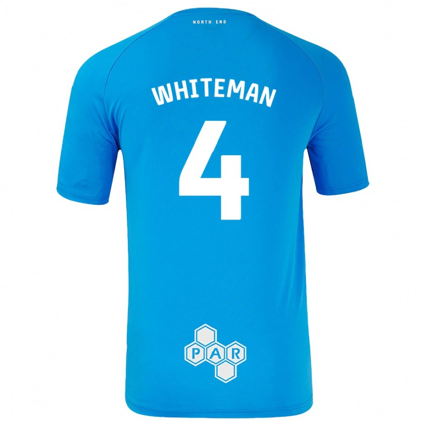 Danxen Barn Ben Whiteman #4 Himmelsblå Bortatröja Matchtröjor 2024/25 Tröjor T-Tröja