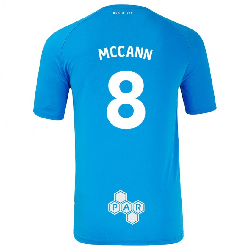 Danxen Barn Ali Mccann #8 Himmelsblå Bortatröja Matchtröjor 2024/25 Tröjor T-Tröja