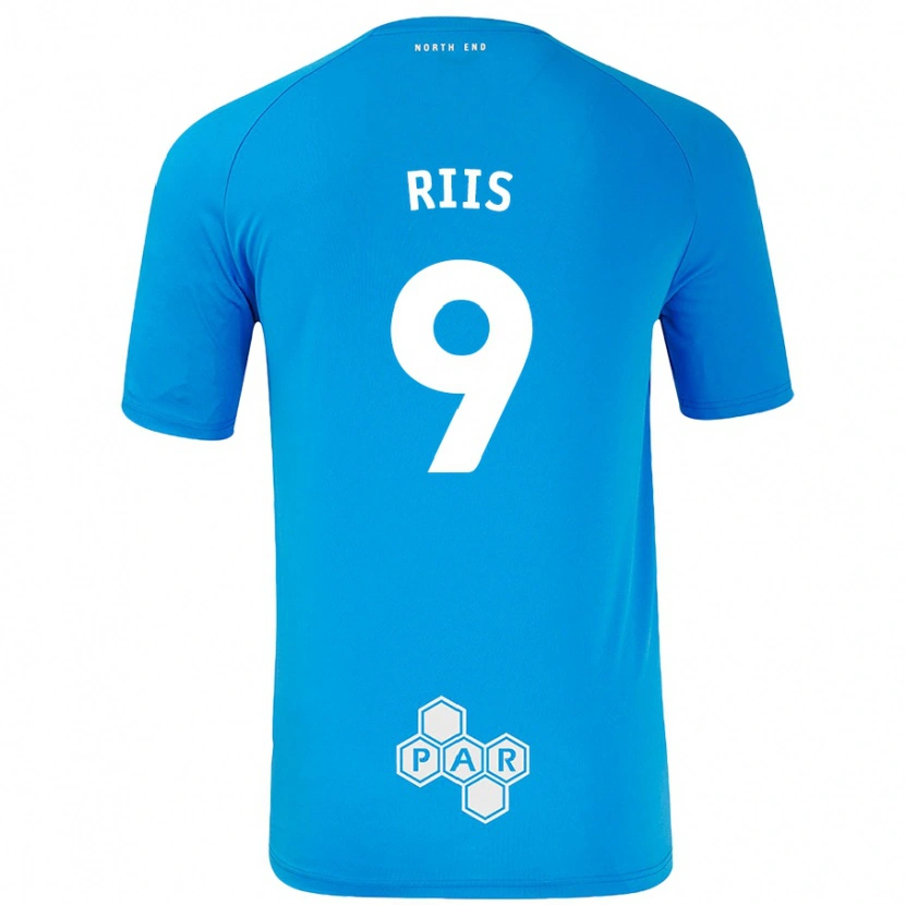 Danxen Barn Emil Riis #9 Himmelsblå Bortatröja Matchtröjor 2024/25 Tröjor T-Tröja