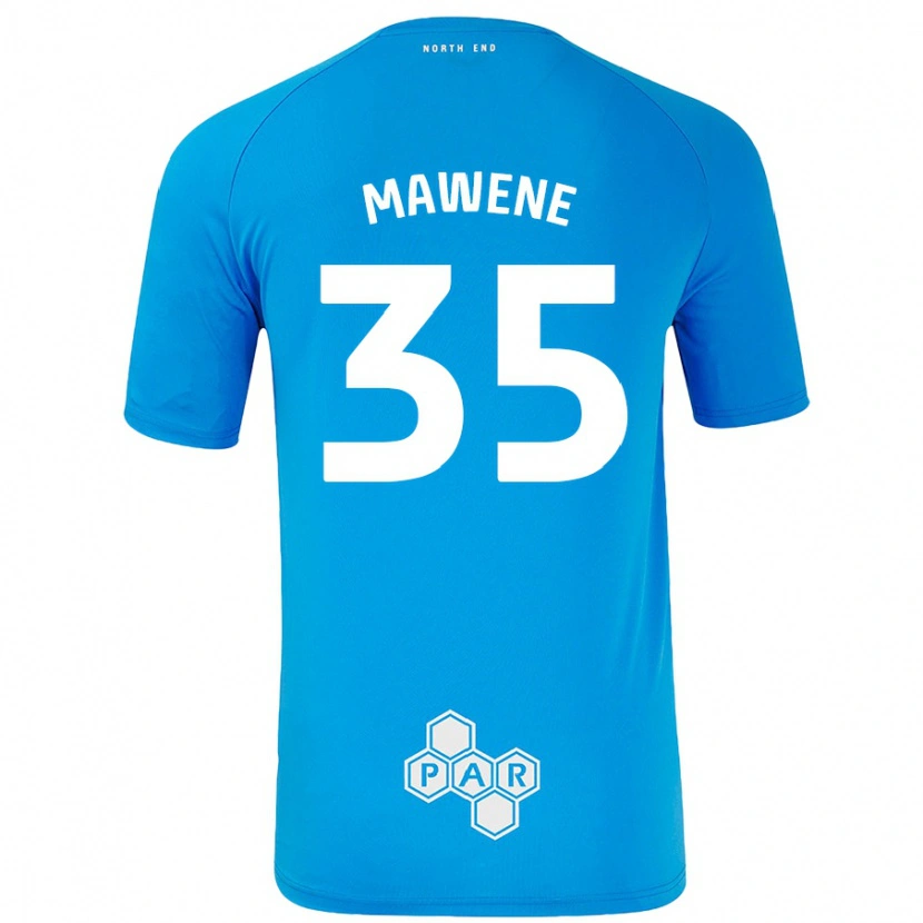 Danxen Barn Noah Mawene #35 Himmelsblå Bortatröja Matchtröjor 2024/25 Tröjor T-Tröja