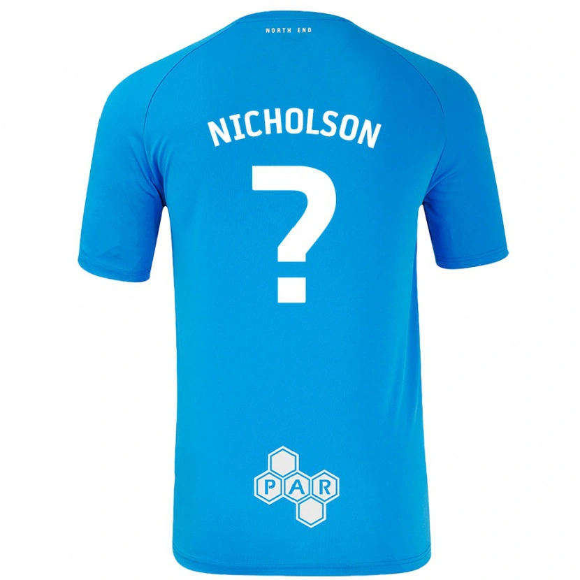 Danxen Barn Joseph Nicholson #0 Himmelsblå Bortatröja Matchtröjor 2024/25 Tröjor T-Tröja