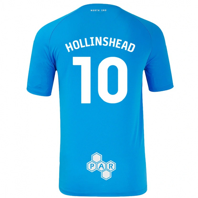 Danxen Barn Emily Hollinshead #10 Himmelsblå Bortatröja Matchtröjor 2024/25 Tröjor T-Tröja
