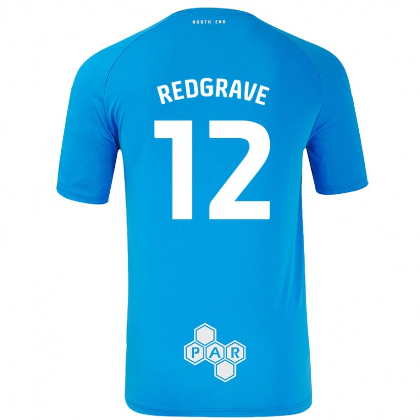 Danxen Barn Jodie Redgrave #12 Himmelsblå Bortatröja Matchtröjor 2024/25 Tröjor T-Tröja