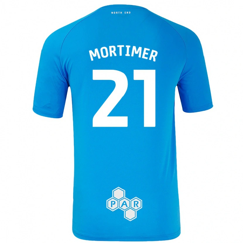 Danxen Barn Jodie Mortimer #21 Himmelsblå Bortatröja Matchtröjor 2024/25 Tröjor T-Tröja