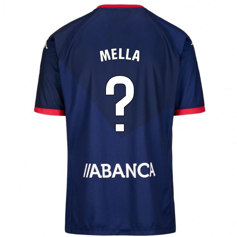 Danxen Barn David Mella #17 Marinblå Bortatröja Matchtröjor 2024/25 Tröjor T-Tröja