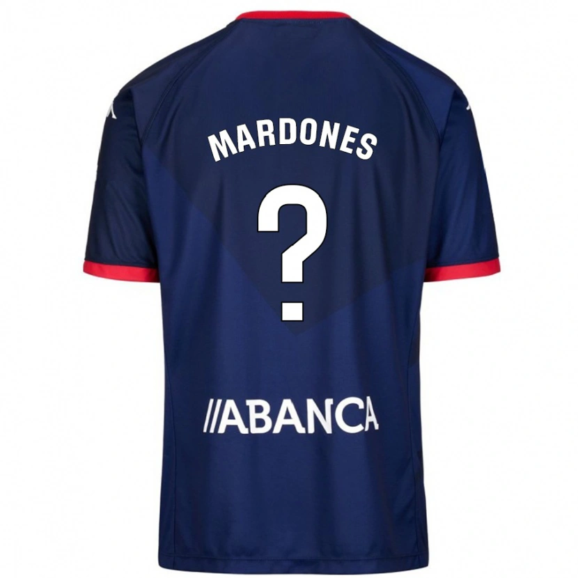 Danxen Barn Alvaro Mardones #0 Marinblå Bortatröja Matchtröjor 2024/25 Tröjor T-Tröja