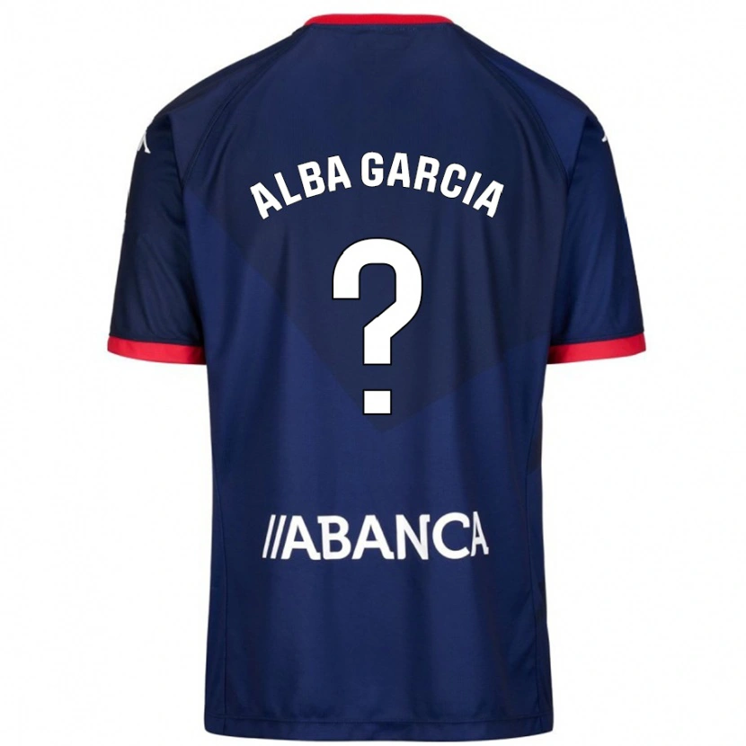 Danxen Barn Lucía Alba García #13 Marinblå Bortatröja Matchtröjor 2024/25 Tröjor T-Tröja