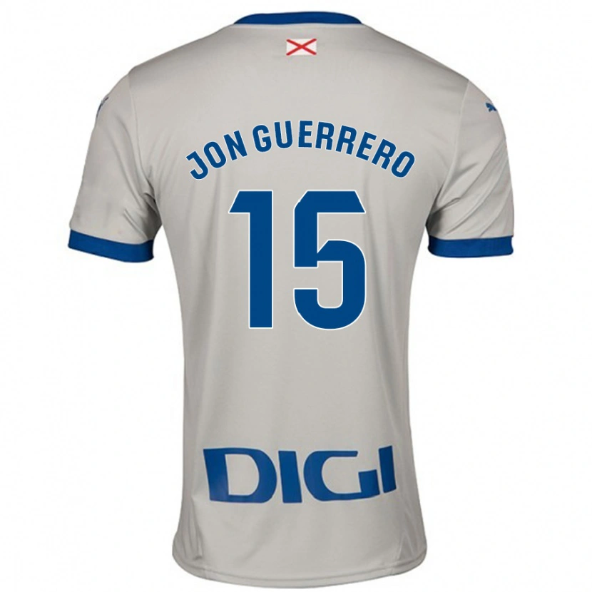 Danxen Barn Julen Jon Guerrero #15 Ljusgrå Bortatröja Matchtröjor 2024/25 Tröjor T-Tröja