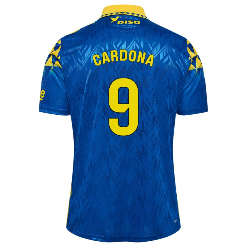 Danxen Barn Marc Cardona #9 Blå Gul Bortatröja Matchtröjor 2024/25 Tröjor T-Tröja
