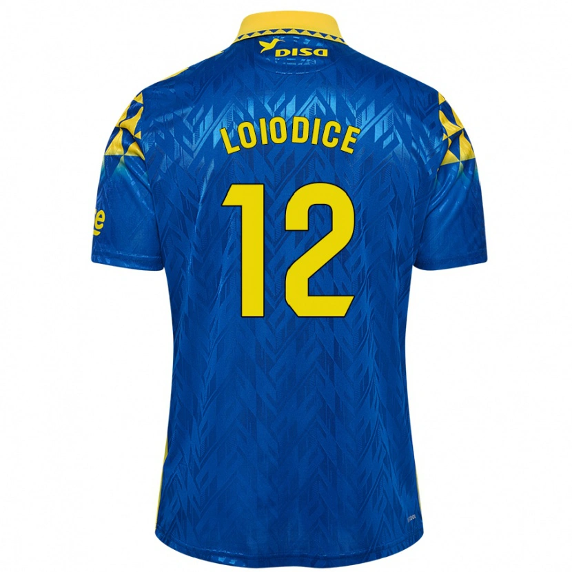 Danxen Barn Enzo Loiodice #12 Blå Gul Bortatröja Matchtröjor 2024/25 Tröjor T-Tröja