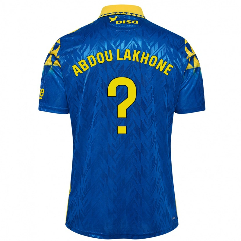 Danxen Barn Pape Abdou Lakhone #0 Blå Gul Bortatröja Matchtröjor 2024/25 Tröjor T-Tröja