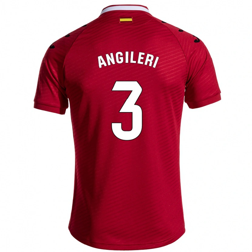 Danxen Barn Fabrizio Angileri #3 Mörkröd Bortatröja Matchtröjor 2024/25 Tröjor T-Tröja