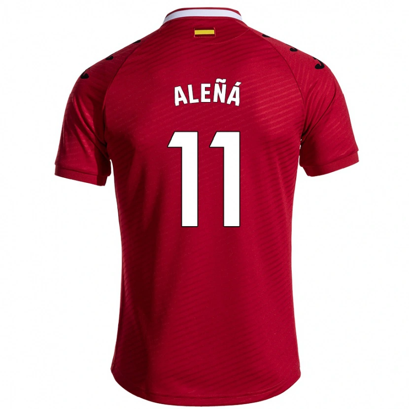 Danxen Barn Carles Aleñá #11 Mörkröd Bortatröja Matchtröjor 2024/25 Tröjor T-Tröja